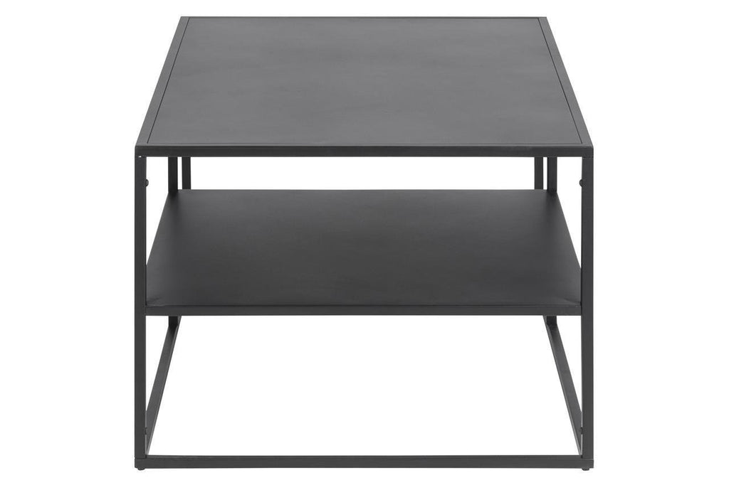 Stolik Newton czarny z półką 90x60 cm