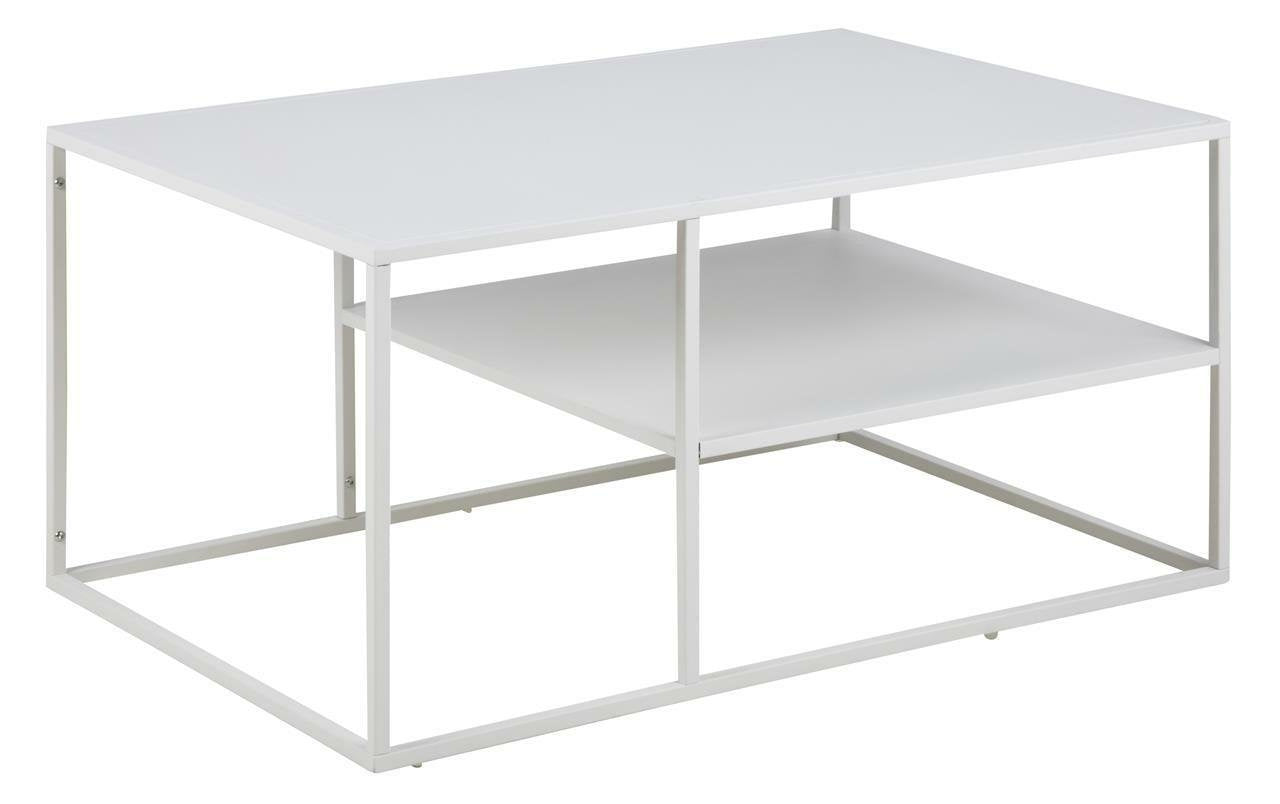 Stolik Newton czarny z półką 90x60 cm