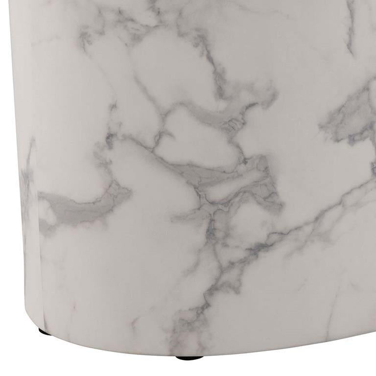 Zestaw stolików kawowych Mice Actona biały marmur owalny 2 szt.