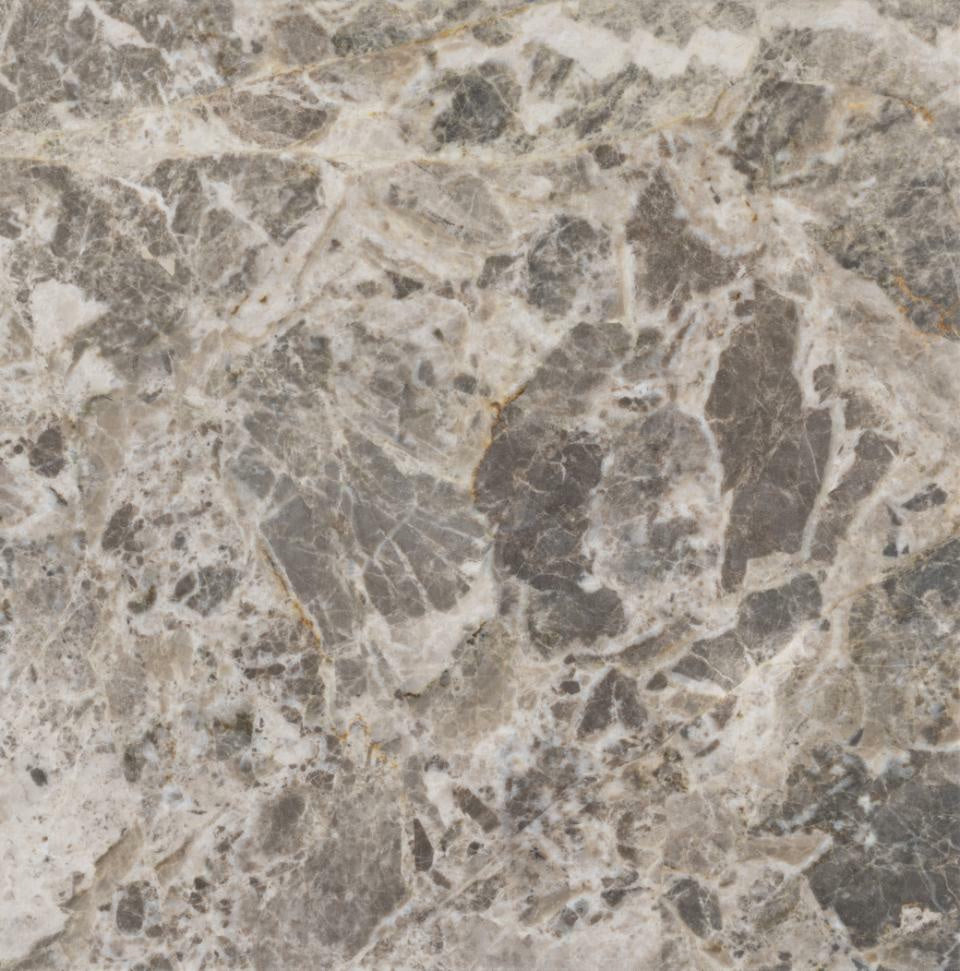 Stolik kawowy Prunus 80cm marmur szary/ chrom