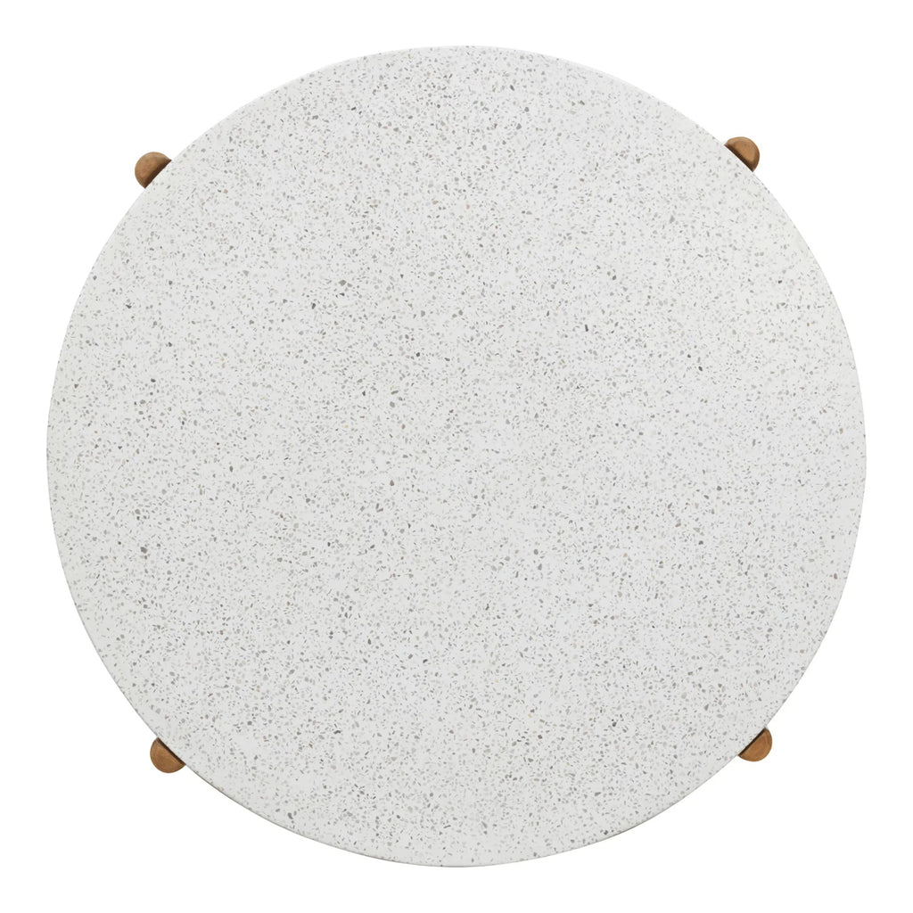 Stolik kawowy Terracina 84,5cm akacja/terrazzo