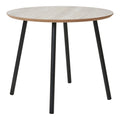 Stolik kawowy Aalst 55cm trawertyn/ czarny
