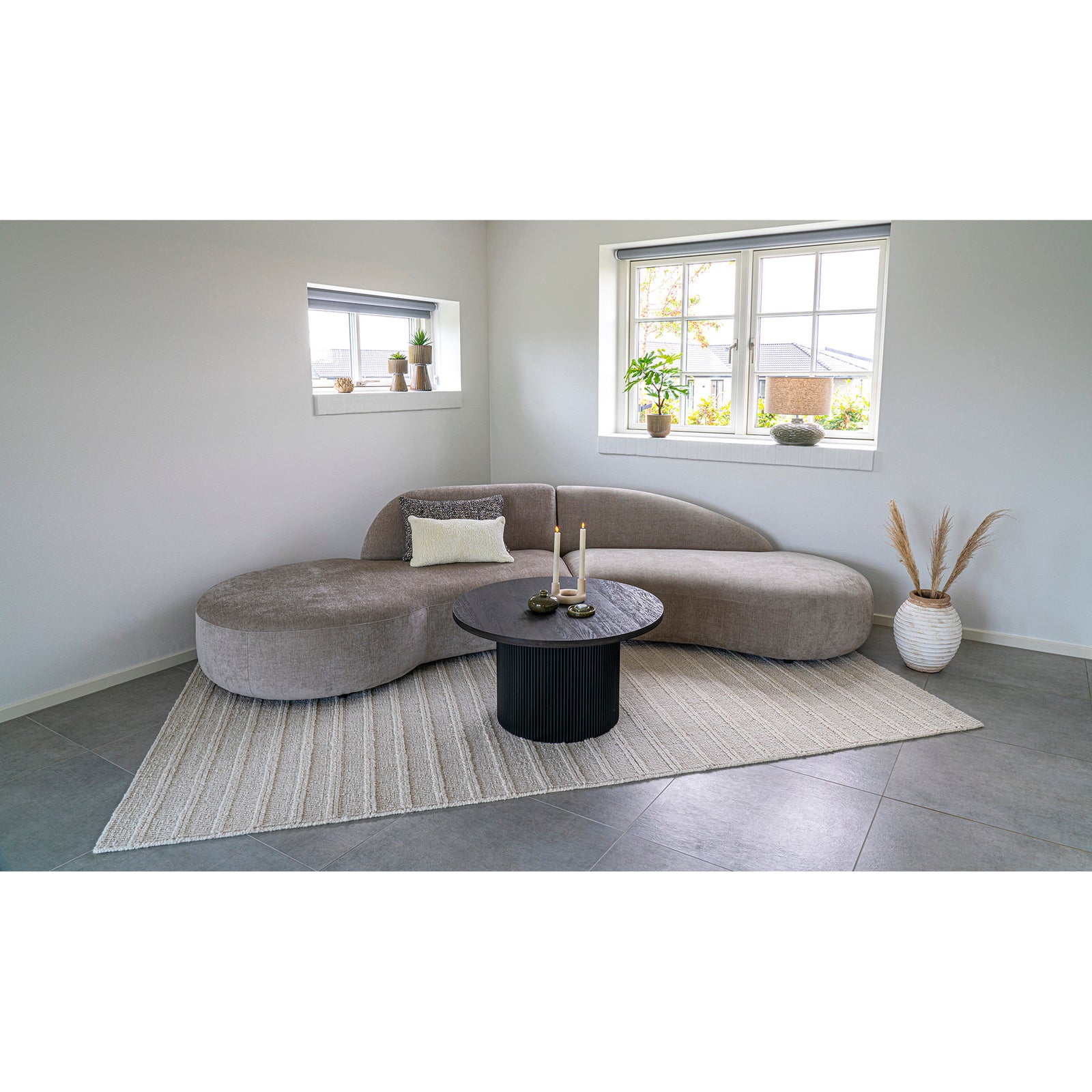 Stolik pomocniczy Boavista 80cm brązowy ciemny