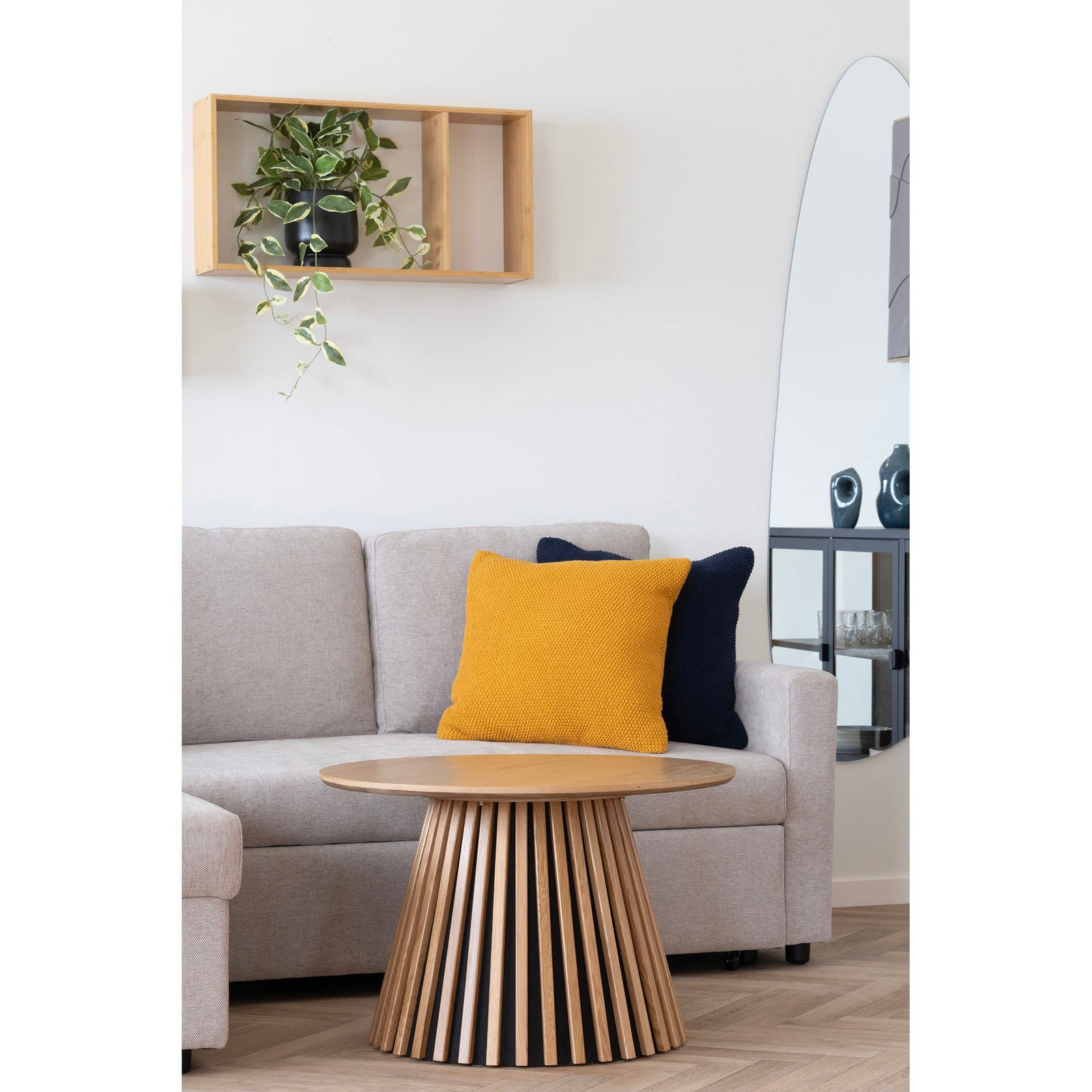 Stolik kawowy Osaka 70cm dąb naturalny