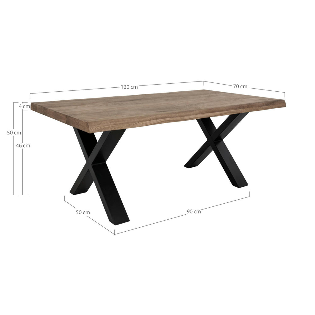 Stolik kawowy Toulon 70x120cm dąb dymiony