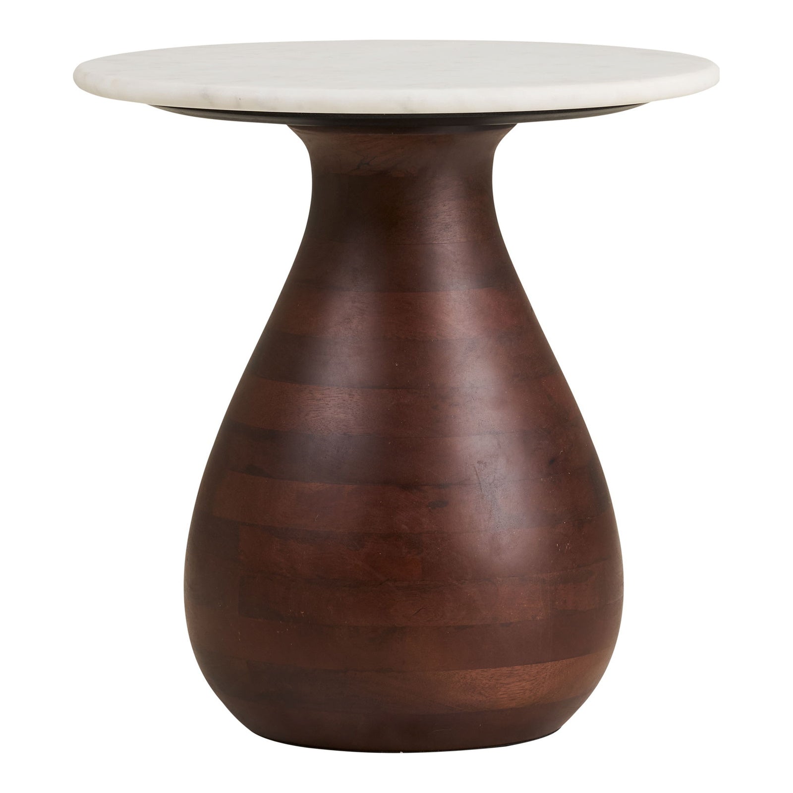 Stolik kawowy Heide drewno mango/marmur 40x41 cm