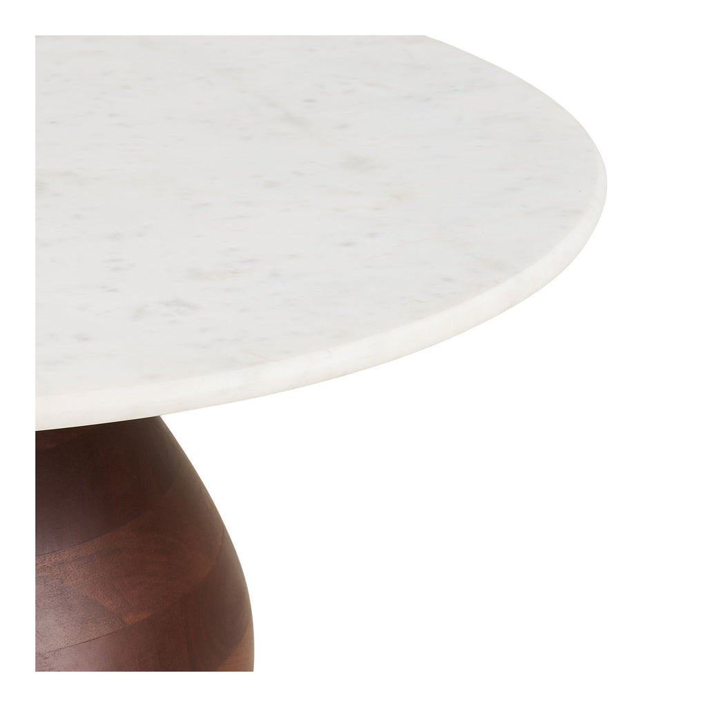 Stolik kawowy Heide drewno mango/marmur, 70x35 cm