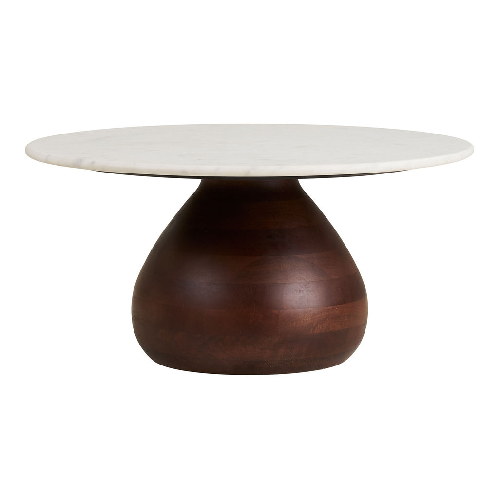 Stolik kawowy Heide drewno mango/marmur, 70x35 cm