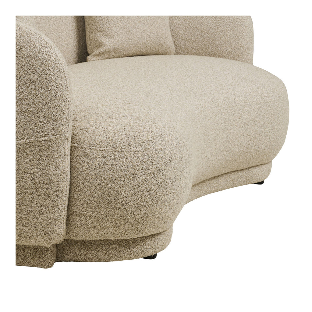 Sofa Hawkes 2,5-osobowa 2 poduszki, piaskowa