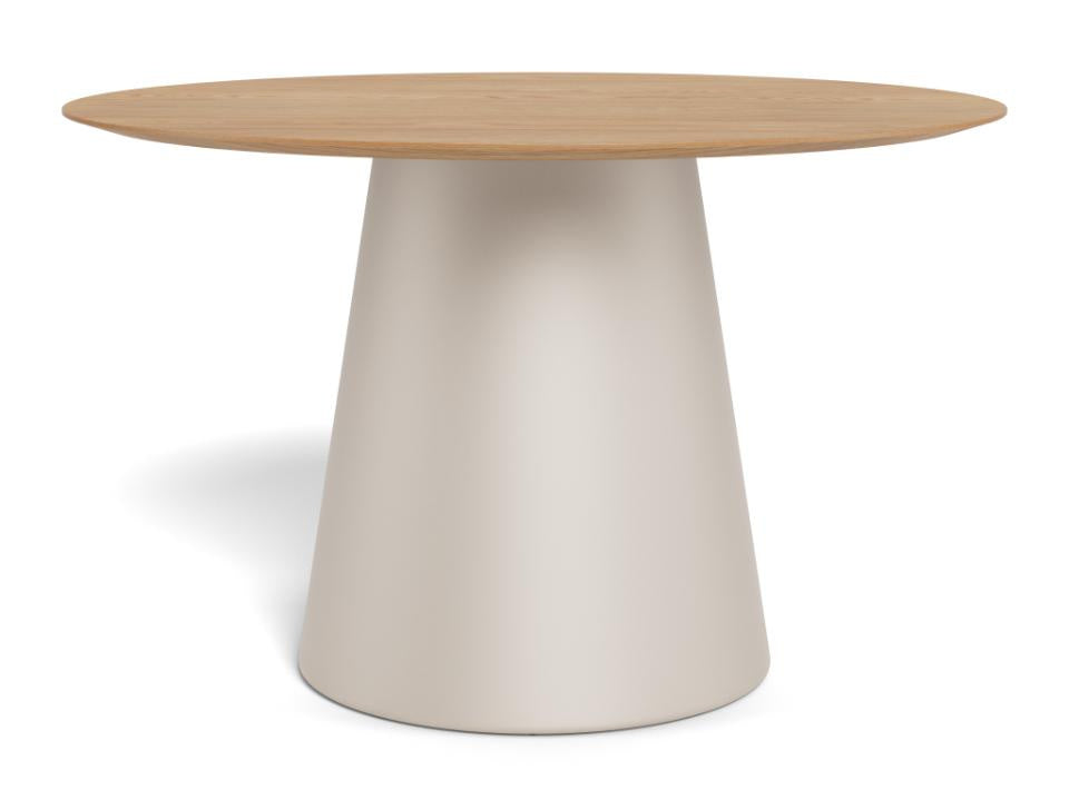 Stół okragły Soli 120cm dąb/kaszmir