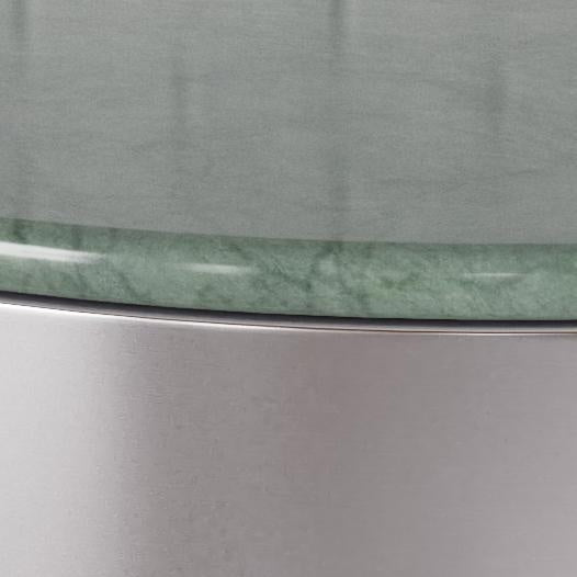 Stolik kawowy Cangas 80cm marmur/niklowany