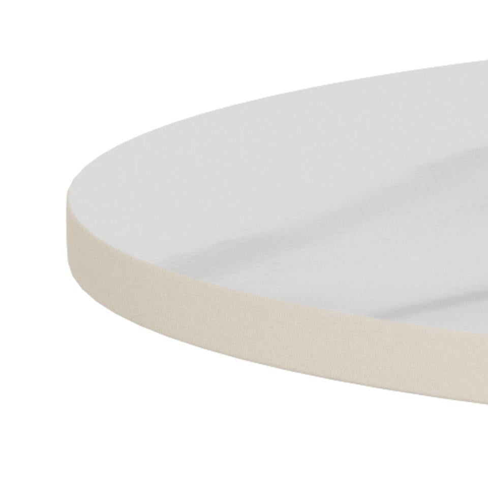 Stolik kawowy Santorini 45cm biały ceramiczny/ czarny