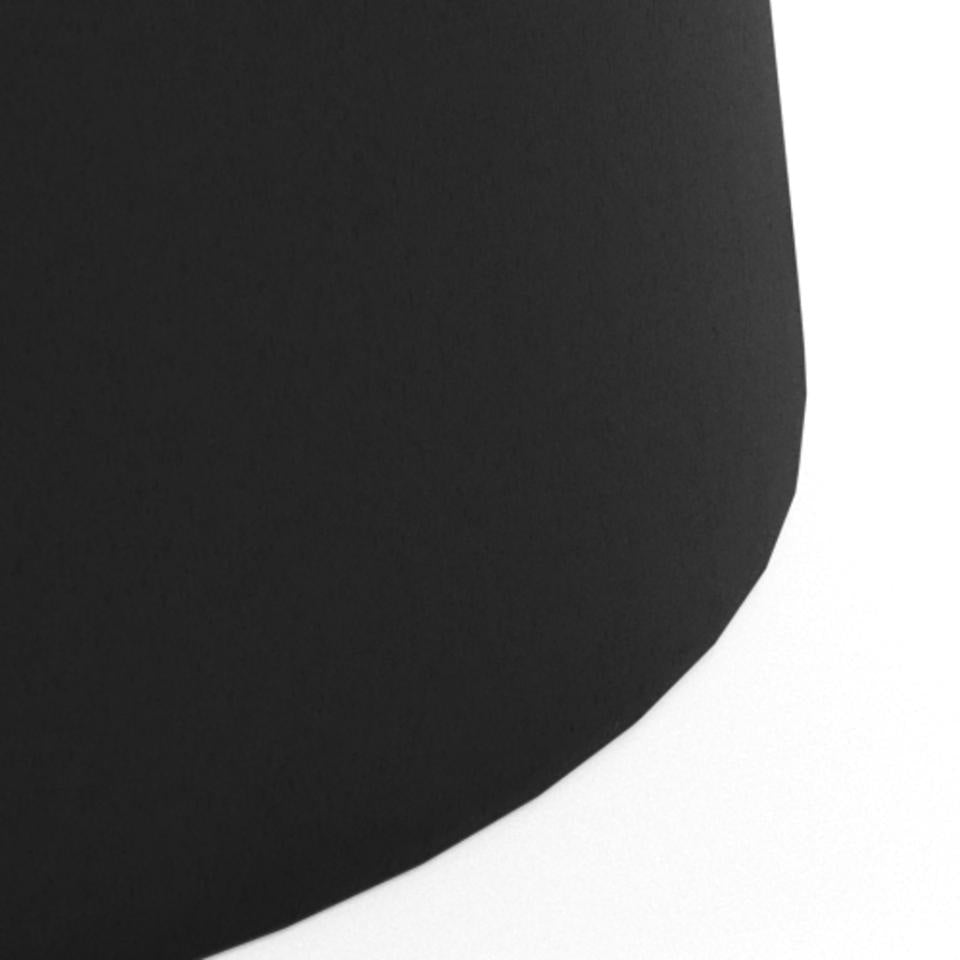 Stolik kawowy Santorini 70cm biały ceramiczny/ czarny