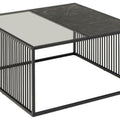 Stolik kawowy Strington 80x80cm szkło/Izmir