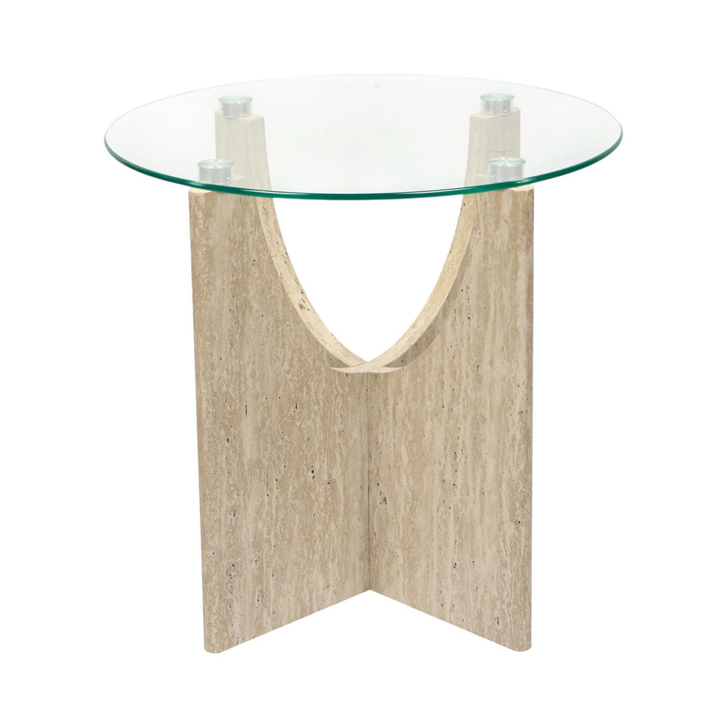 Stolik kawowy Yelo 45cm trawertyn