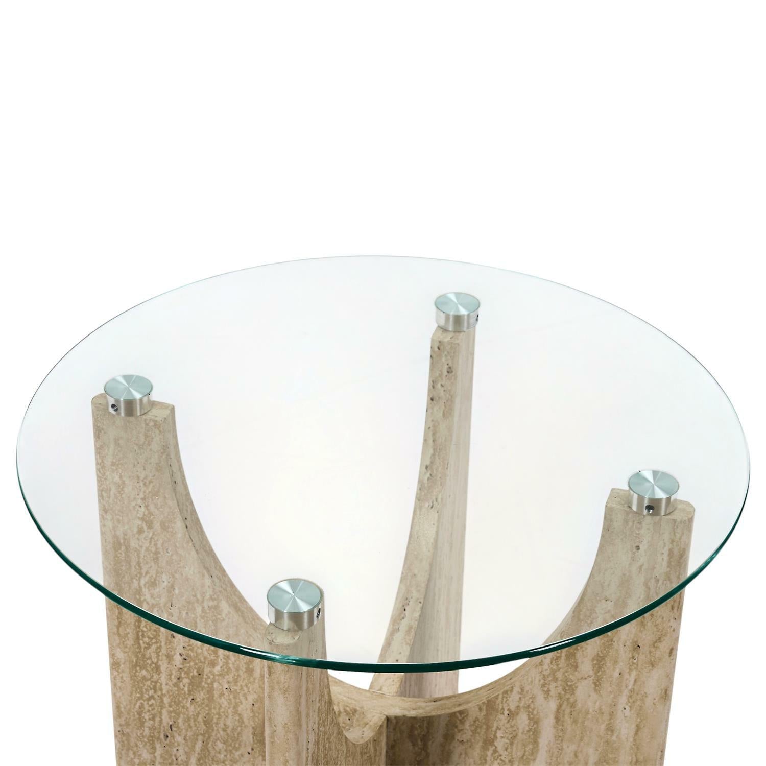 Stolik kawowy Yelo 45cm trawertyn