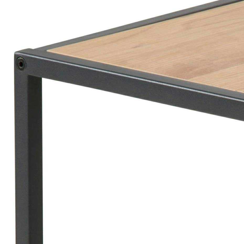 Zestaw stolików kawowych Actona Seaford MDF metal naturalny/czarny 2 szt.